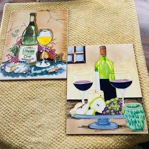 Wine Lover,, Pretty Tile Wine Signs